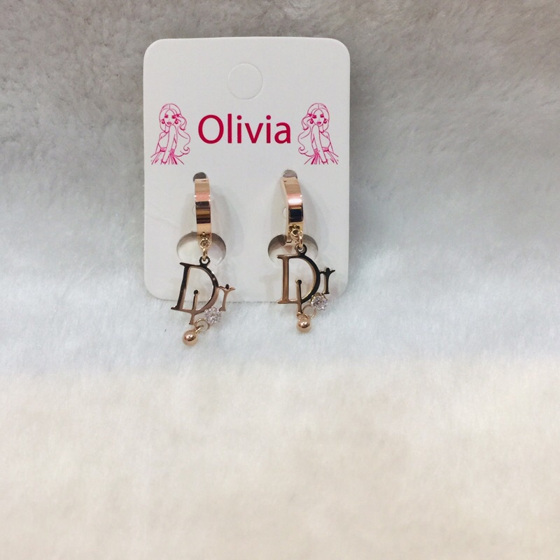 Anting Capit Rose Gold Titanium