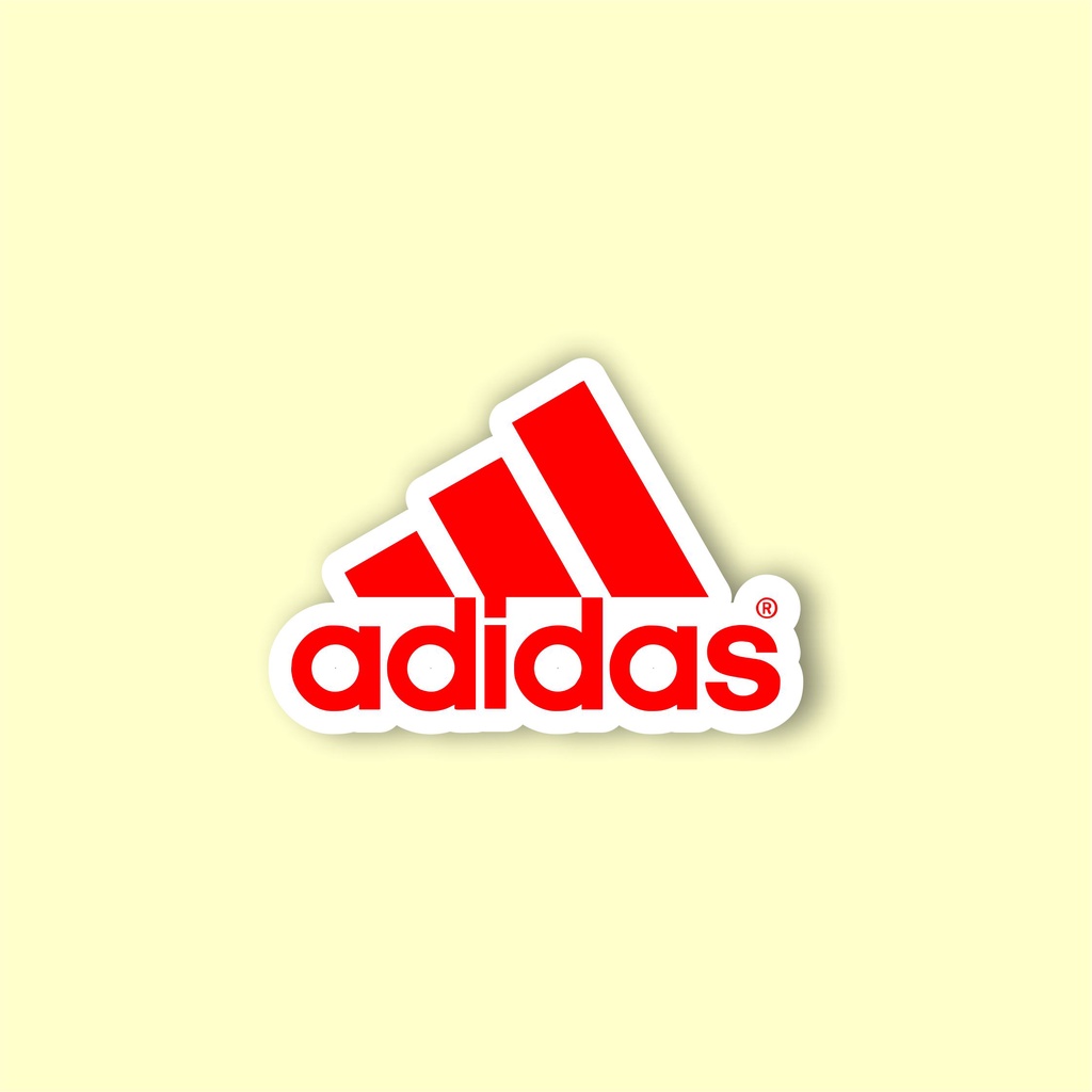 

stiker brand stiker distro adidas bahan graftac anti air
