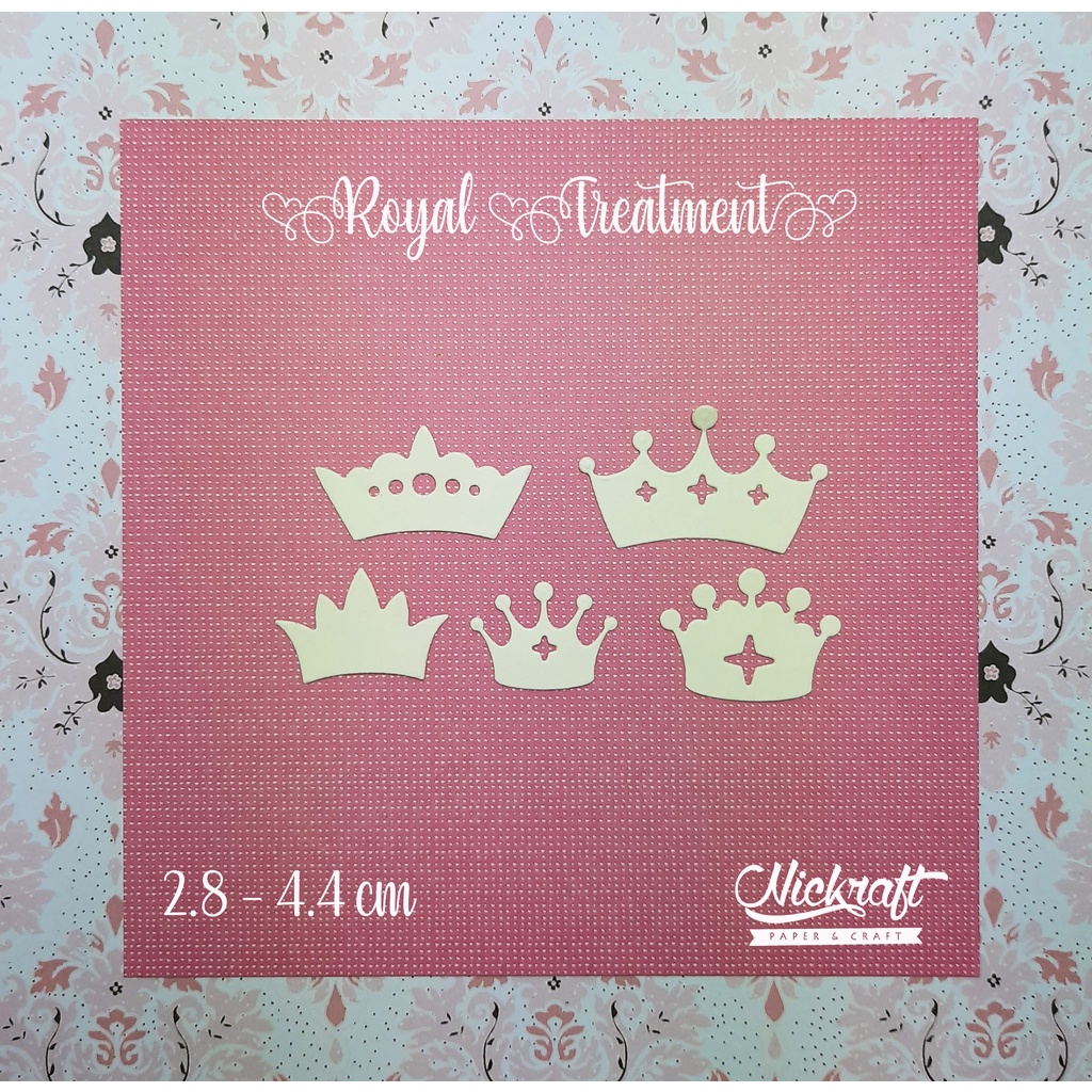 

ROYAL TREATMENT - Bahan Hiasan Scrapbook Jurnal Mahkota Tiara