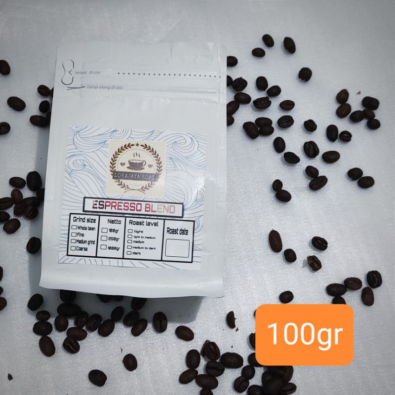 

kopi susu blend by lokajaya 100gr robusta arabika spesial