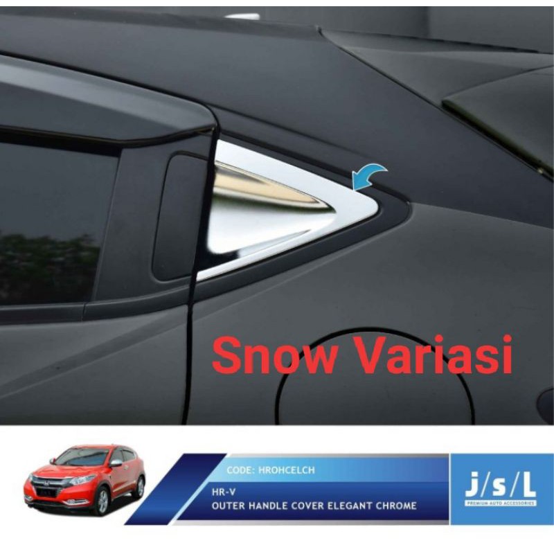 Honda HRV bingkai pintu mobil krom Outer handle elegant chrome full set JSL