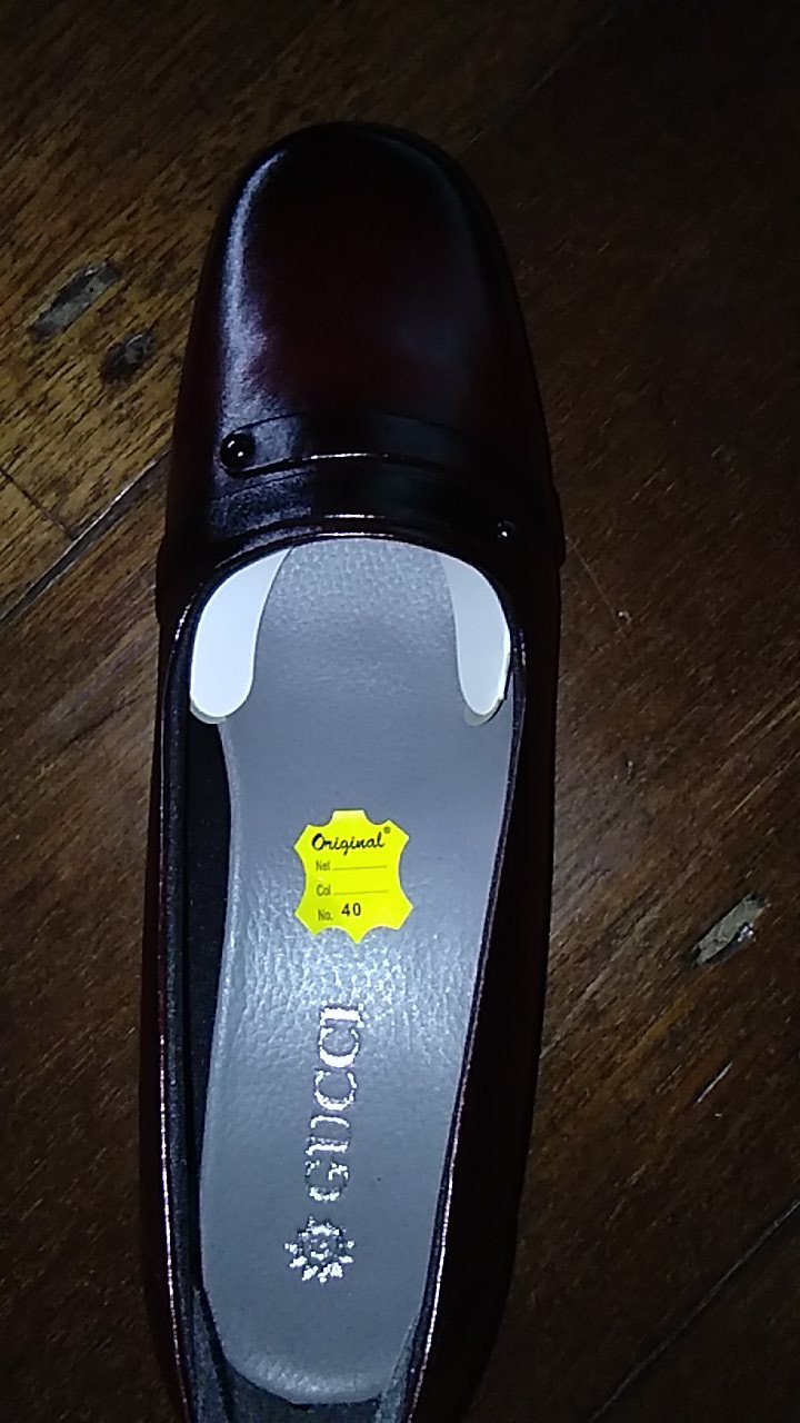 Sepatu Wanita Gucci Kulit Sapi Asli - Sepatu Kantor Pantofel Kulit Asli - 190l