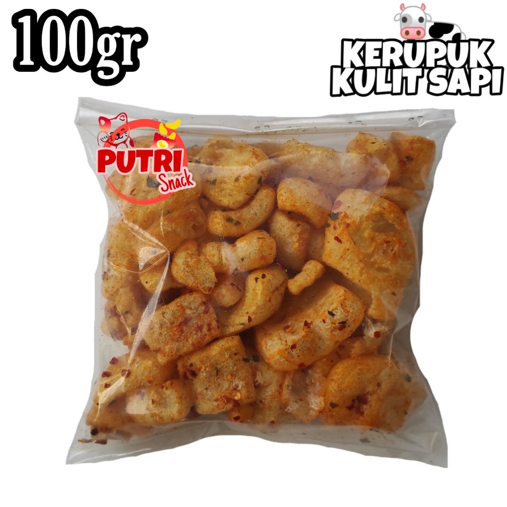 Kerupuk Kulit Sapi Asli DOROKDOK 100gr Banyak rasa Dorokdok kulit sapi daun jeruk