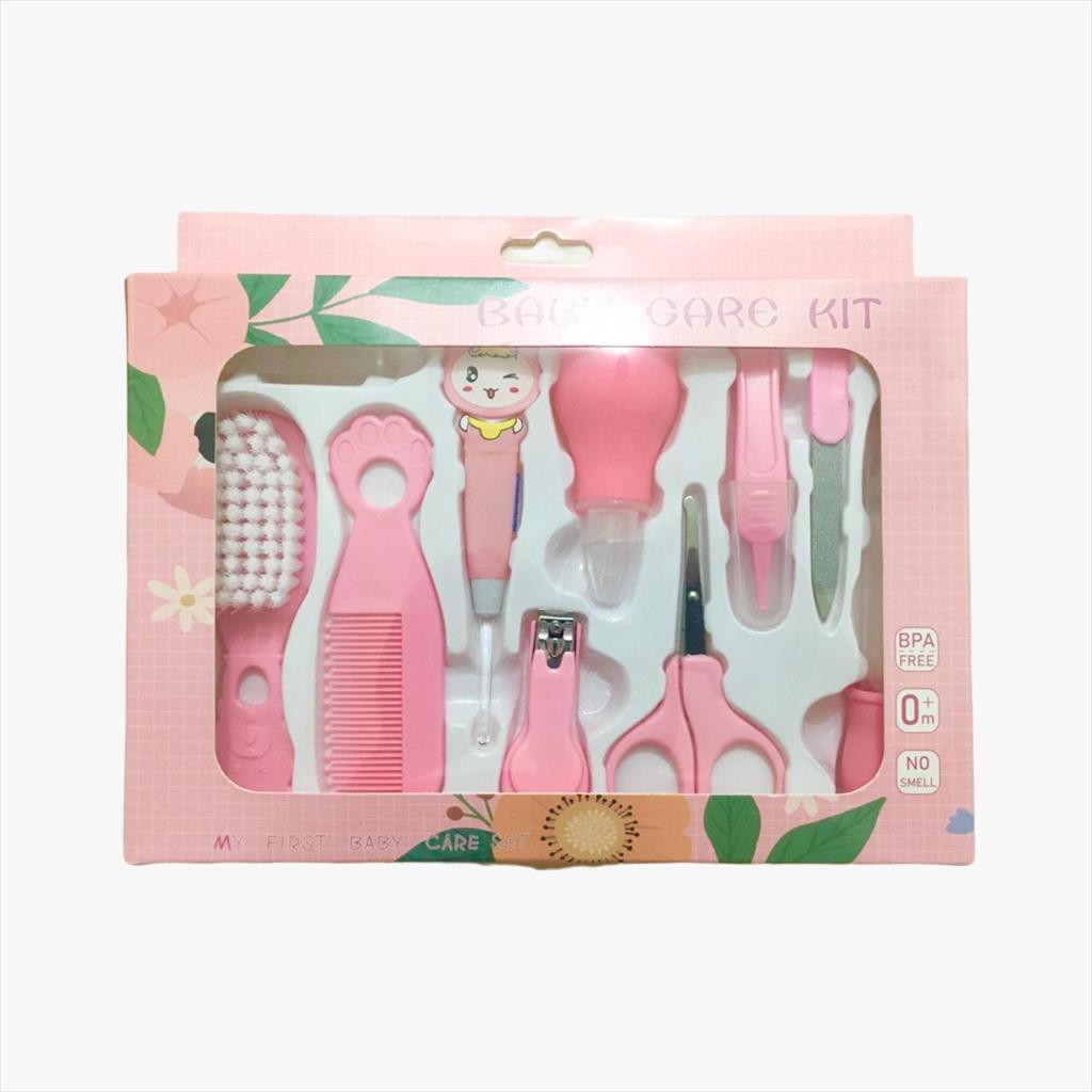 CB - Baby Care kit set 10in1 / Baby Gift Set terbaik-PINK