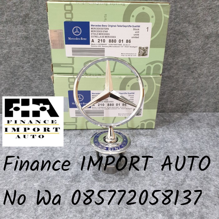 Logo kap mesin mercedes benz hood logo depan mercedes W221 W212 gres