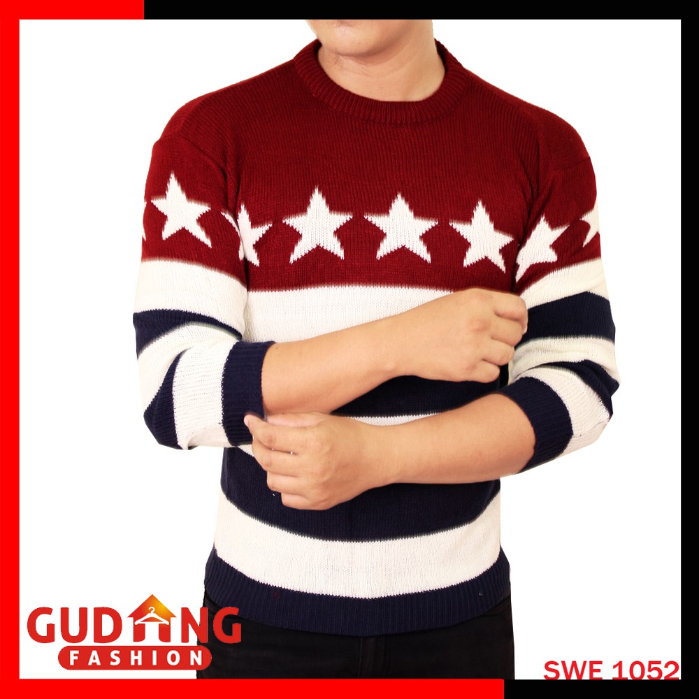 Sweater Motif Bintang SWE 1052