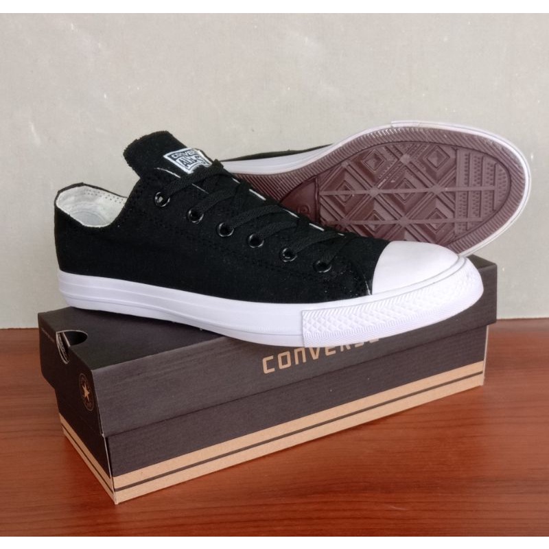 sepatu converse all star ct chuck taylor black white all star ct hitam putih