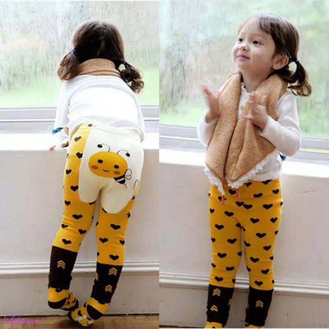 Celana legging anak bayi set kaos kaki import/ legging anak bayi perempuan import/ legging baby girl
