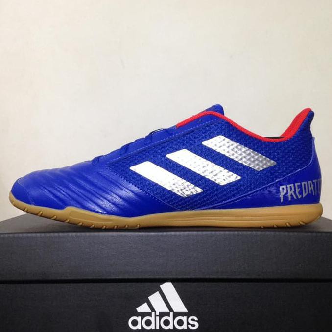 Sale Sepatu Futsal Adidas Predator 19.4 In Bold Blue Silver Bb9083 Original