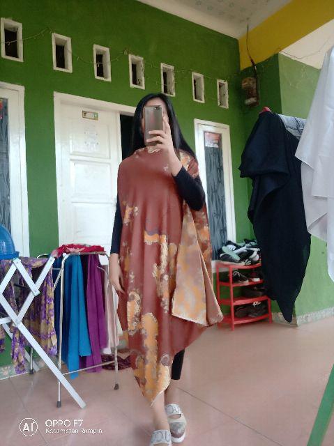 Polytron Semisutra Outer Tunik Batik By Srikandi