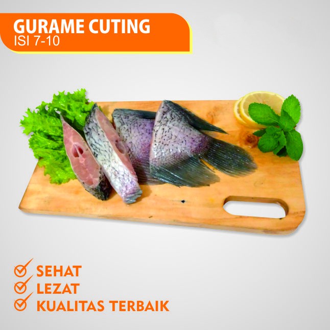 

GURAME CUTING FROZEN 1 KG ISI 7-10 / Frozen Fish / Ikan Frozen