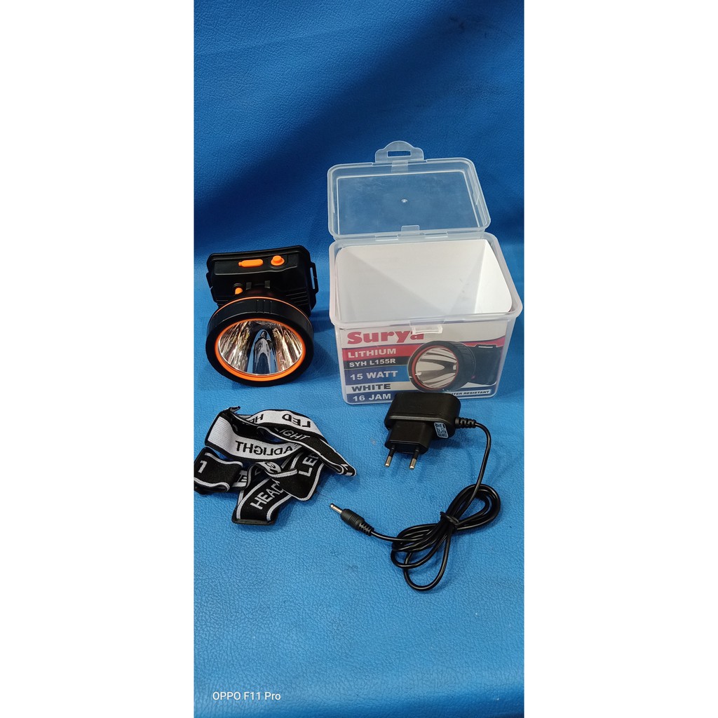 Head lamp senter kepala surya 15watt