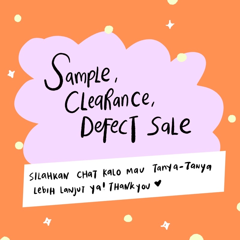 SALE CLEARANCE / DEFECT / SAMPLE