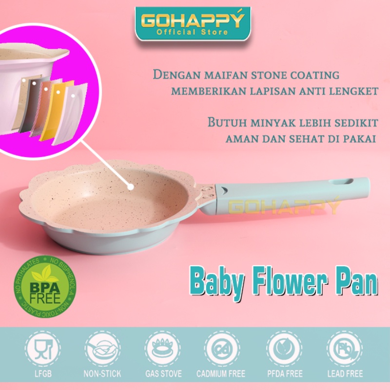 EVERLUX - PANCI SET BAYI Sakura Flower Cookware set Peralatan dapur Mpasi Anak Baby Pan Health