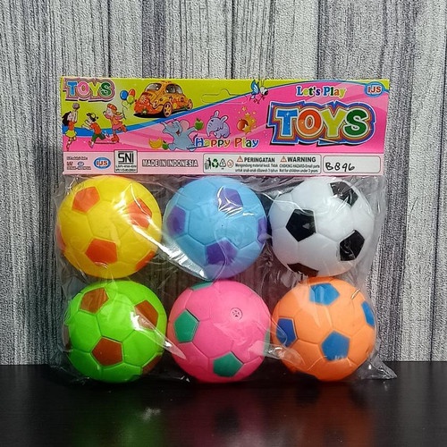 Mainan Bola Soccer Encit - Bola Karet Tekan Bunyi