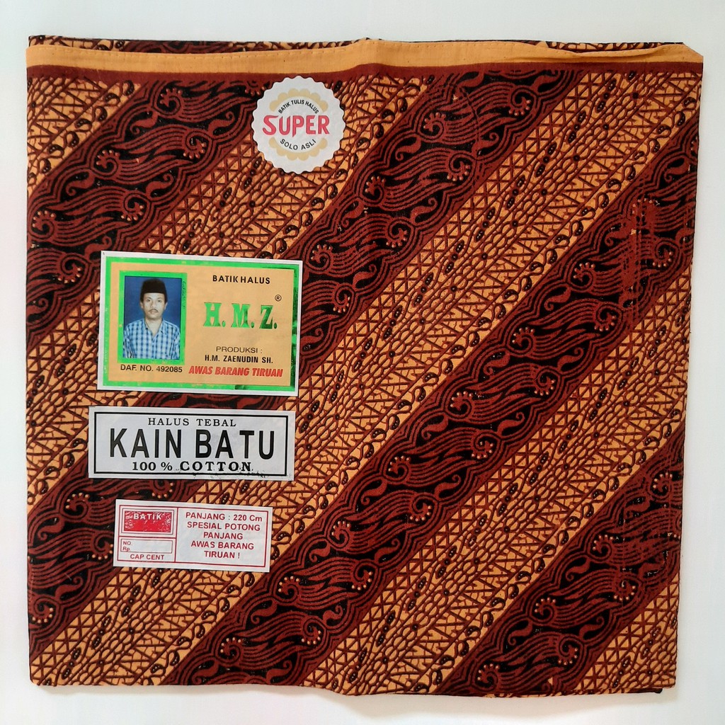 Kain Panjang HMZ / Samping Kebat Panjang / Jarik Batik / Kain Batu / Batik Tulis Katun Solo Premium