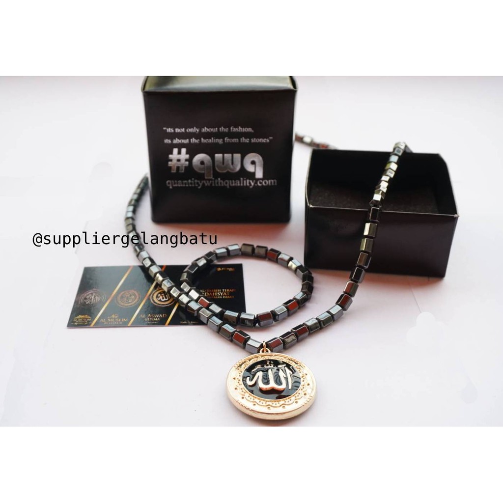 PROMO Kalung Ginsamyong Lafaz ALLAH FULL GOLD magnet KOREA