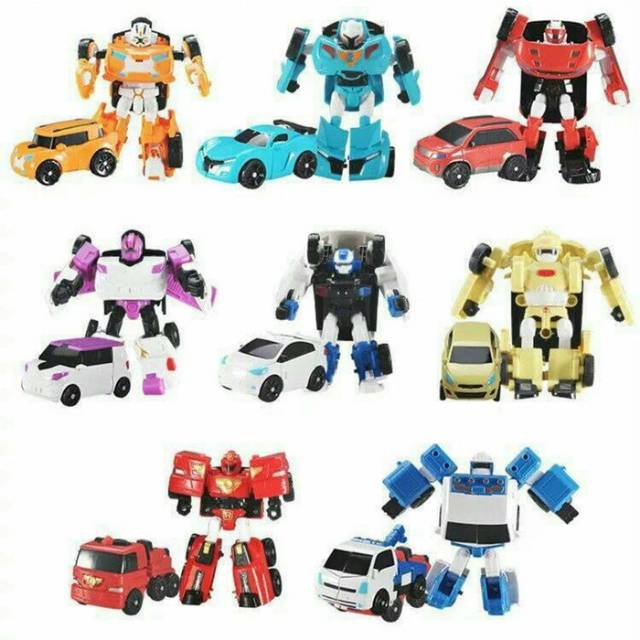 Mainan Tobot Mini Transformer Robot Mobil Dus Kecil