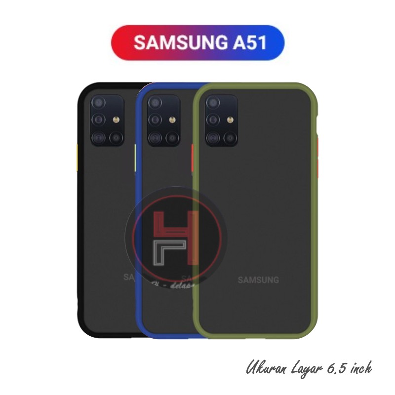H8 Case Samsung Galaxy A51 Softcase Matte Colored Frosted