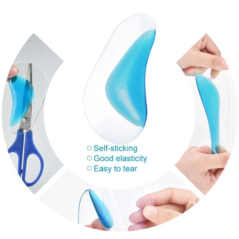 1 Pasang Insole Gel Silicone Flat Foot / Bantalan Kaki Datar