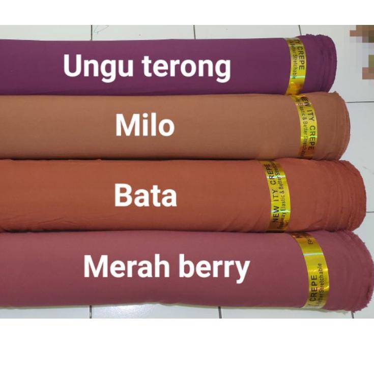 HOT PROMO Kain Ity crepe premium / Kain Ity crepe meteran/ Ity Lady zara 0,5 M murah