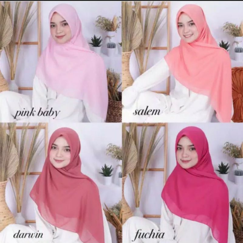 HIJAB PARIS PREMIUM VOAL ANTI LETOY JAHIT TEPI ORIGINAL