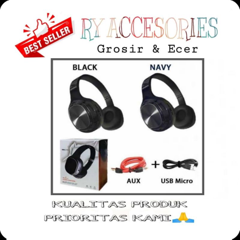 RY - Headset Bando Bluetooth WK-015 Wireless Stereo Earphone / Headphone J Bluetooth WK015 Extra Bas