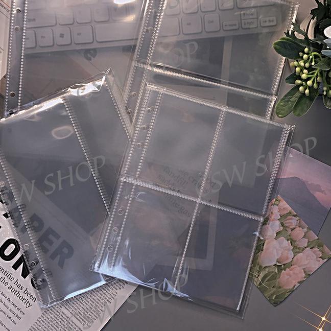 

45G✵ A5 Zipper Binder Glitter Transparent Binder Zipper Binder K-pop Po Card Binder Album TREN MASA KINI