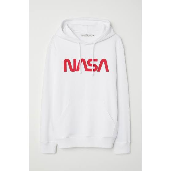 fikashop000 JAKET H&M NASA PUTIH ORIGINAL