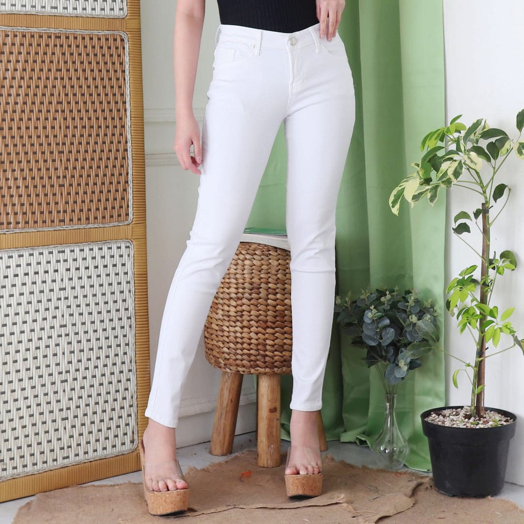 7C-G CELANA JEANS PREMIUM PENSIL PUTIH /SKINNY JEANS /STREACHT /BIG SIZE /JUMBO SIZE/ 27 - 38