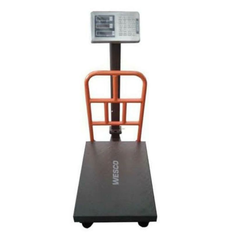 Timbangan Digital Wesco 150kg Timbangan Lantai Kiloan Gabah Rosok Digital Timbangan Elektrik Berdiri