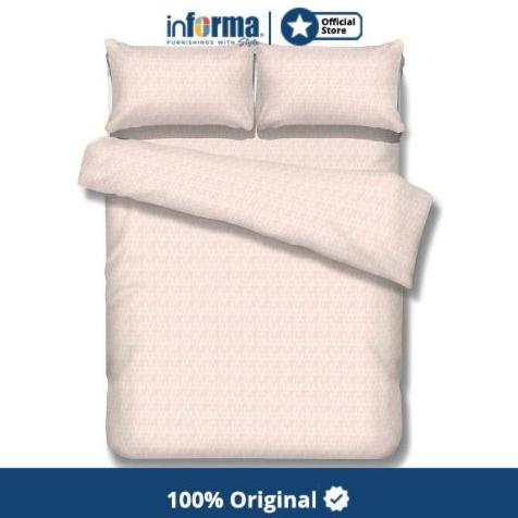 INFORMA - SPREI SET- SHEET SET MICROFIBER EMBOSS (C) PEACH