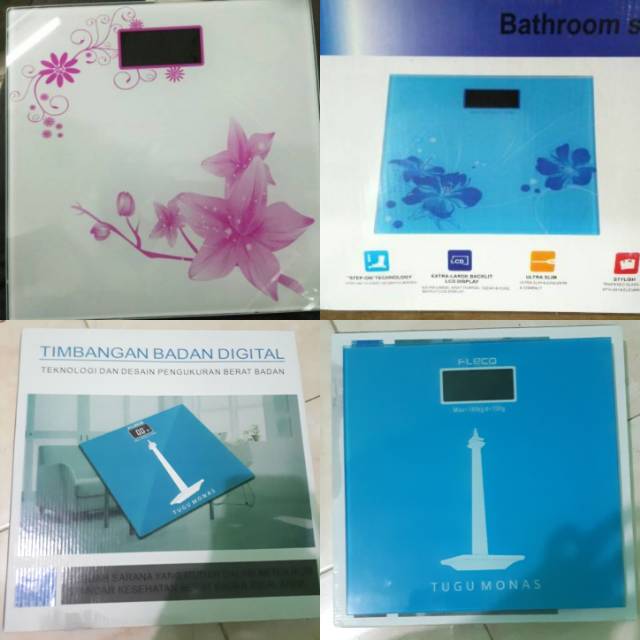 [PROMO] Timbangan Badan Digital Warna  Max 180 Kg Ukuran 29cm x 29 cm - Personal Scale