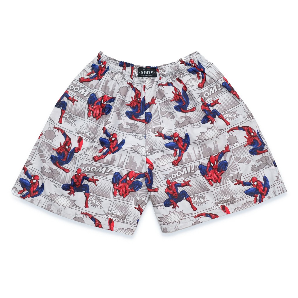 Boxer Cowok Cewek Motif Spiderman  Celana Santai BO-27