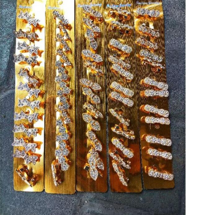 ✅HAPPY SHOPPING❤1 lusin 12 pcs Bros Dagu Tanpa Ring O Bros Kecil Lusinan Grosir Bros Mini Bros Jilba