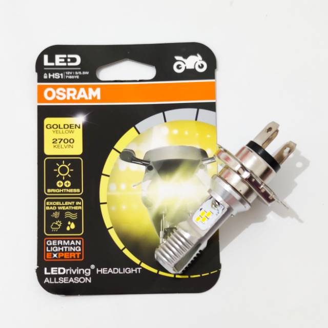 OSRAM Lampu LED HS1  Vixion, Vixion-New, Byson, Verza, Cb-150R, Ninja-R (12V 5/6W)