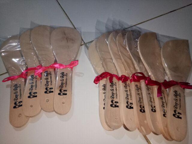 Centong Kayu Daun Lancip Murah Unik