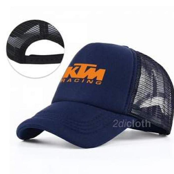 Versi Anak Dewasa Topi Trucker Jaring Murah Obral Ktm Racing Race Polos Custom Bikin Pria Wanita