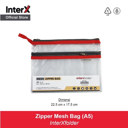 

InterX Zipper Mesh Bag A5 Inter X +