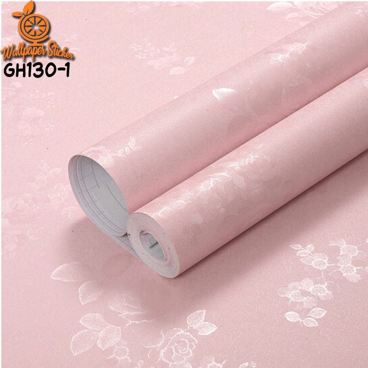 Walpaper polos Embos Wallpaper Waterproof Wallpaper Stiker Wallpaper Dinding 3D Aesthetic Ukuran 45x8M