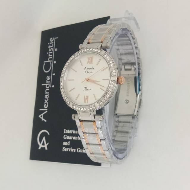 Jam Tangan Alexandre Christie AC 2710 LH Silver Rosegold. Jam tangan wanita