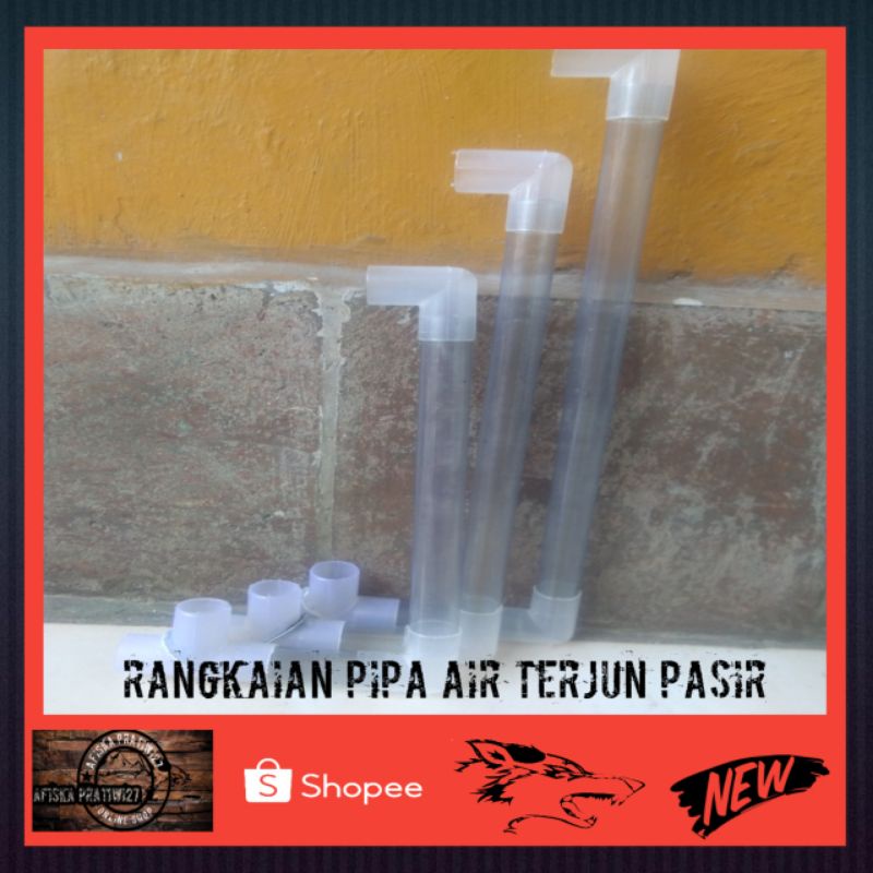 RANGKAIAN PIPA AIR TERJUN PASIR AQUASCAPE