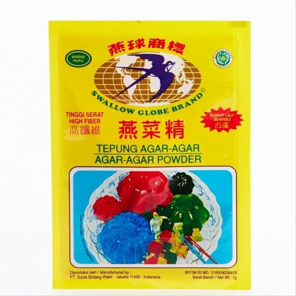 

Swallow Globe Brand tepung agar agar / 1 scht 7 gram