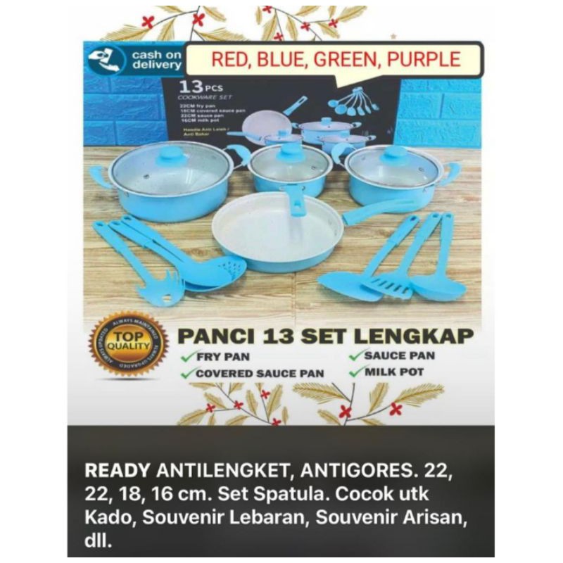Panci set/Panci 13 set/Set Panci anti lengket