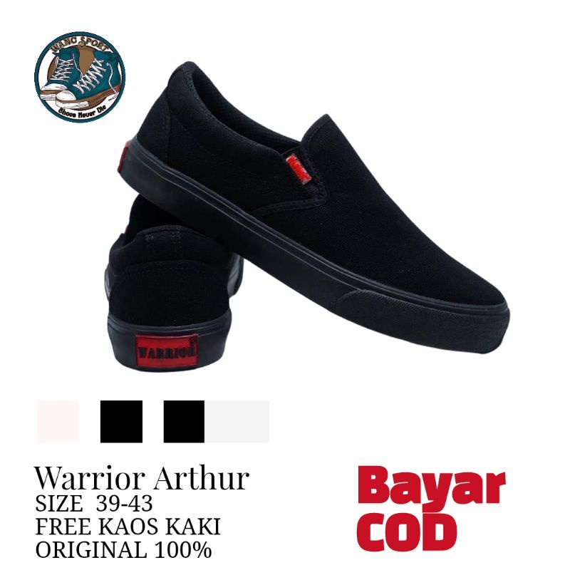SEPATU SLIP ON PRIA WANITA WARRIOR ARTHUR  ORIGINAL