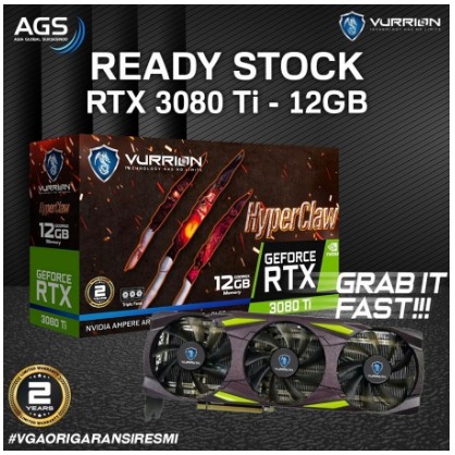 RTX 3080 Ti HyperClaw 12GB GDDR6X 384Bit Vurrion - Triple Fan