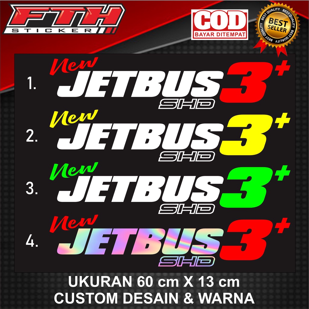 stiker jetbus 3