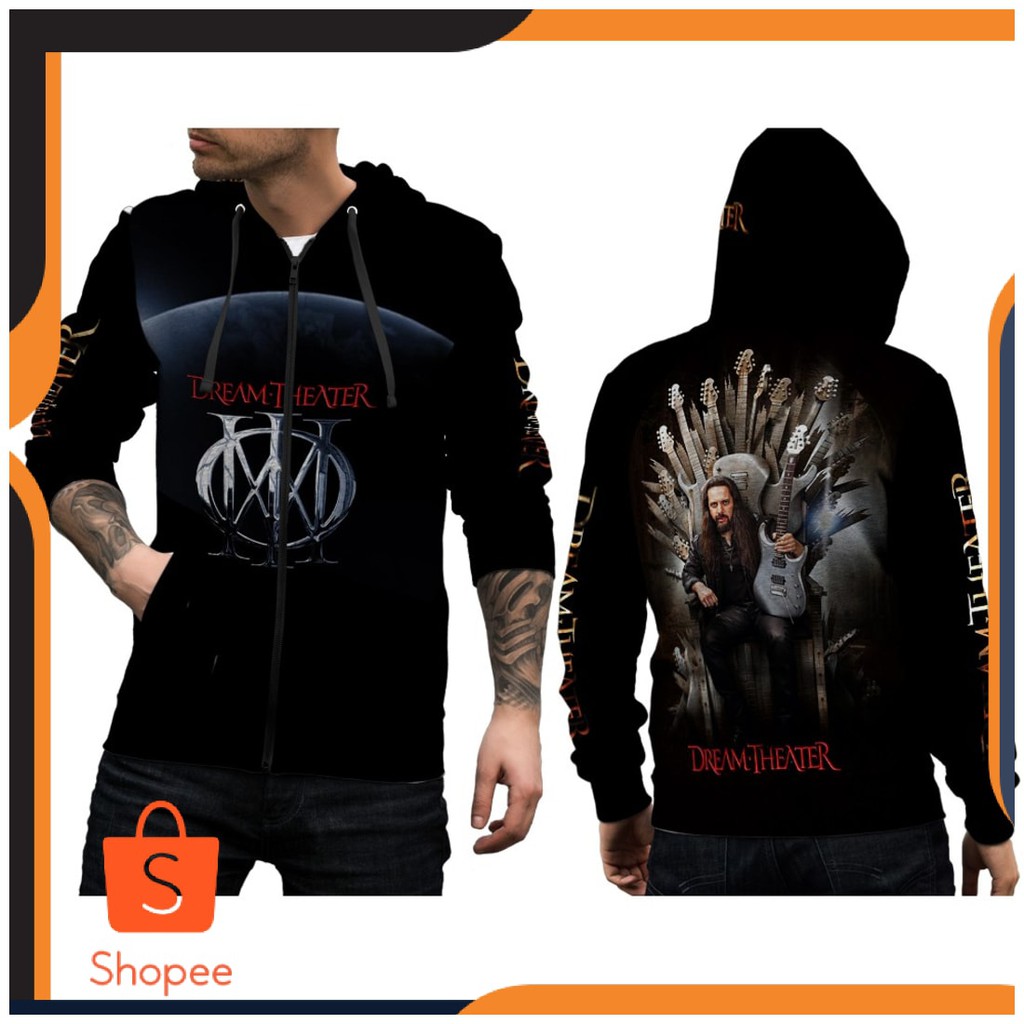 BEST SELLER - Jaket Hoodie Zipper Dream Theater 02  Pullover Pria Wanita Termurah