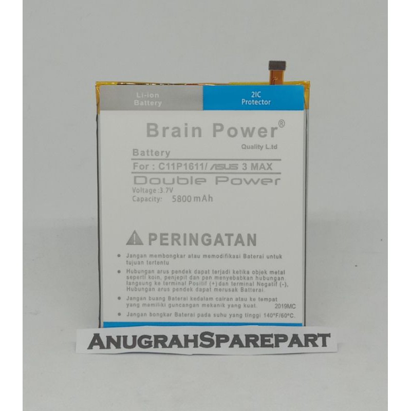 BATERAI BATRE ASUS 3 MAX / C11P611 DOUBLE POWER ORIGINAL NEW
