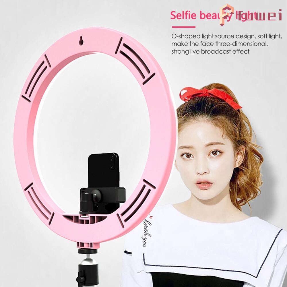 ✅ Lampu LED Ring Light Selfie 3Mode Dimmable Adjustable untuk Kamera /Foto/Studio/Video